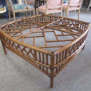 Bamboo Chippendale Coffee Table