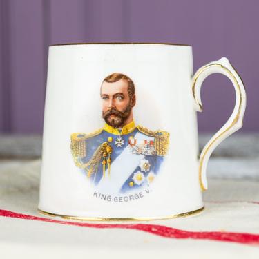 Antique King George V and Queen Mary Coronation Mug