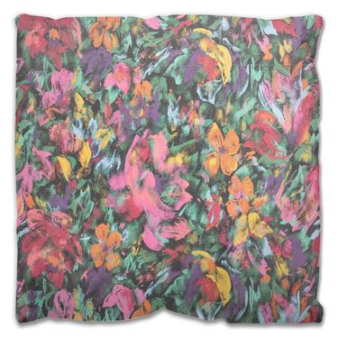 Abstract Flowers Outdoor Pillow ~ Vintage Floral Pillows ~ Vintage Inspired Decorative Pillows ~ Outdoor Pillows ~ Outdoor Decor ~ Flowers 