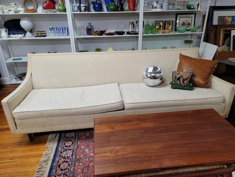 Selig Mid-Century Modern Sofa in Cream