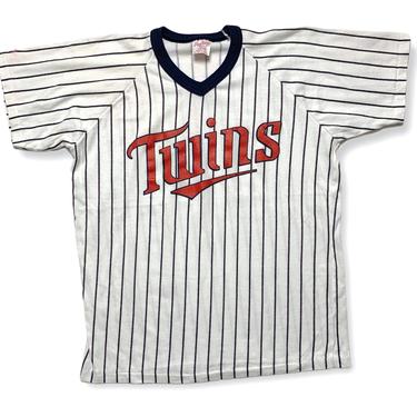 Vintage 1980s MINNESOTA TWINS Jersey T-Shirt ~ fits M ~ Single Stitch / Rawlings ~ Baseball / MLB ~ Soft / Thin / 80s 