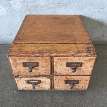 1930's Antique Library Card Catalog Cabinet