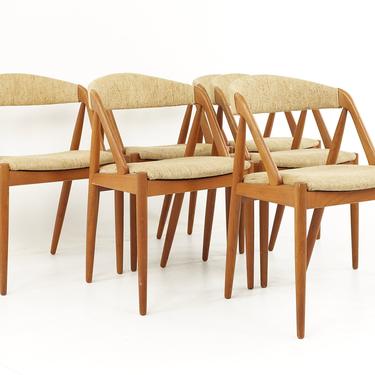 Kai Kristiansen for Schou Andersen Model 31 Mid Century Dining Chairs - Set of 6 - mcm 