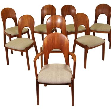 Rare Set of 8 Morten Dining Chairs by Koefoeds Hornslet 