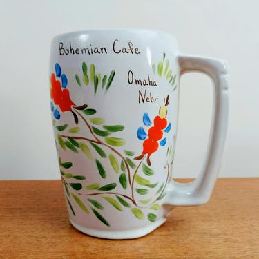 Frankoma Bohemian Cafe Grand Mug 5M | Hand Painted Floral | Omaha NE 