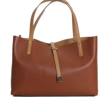 Tiffany Cognac Leather Tote