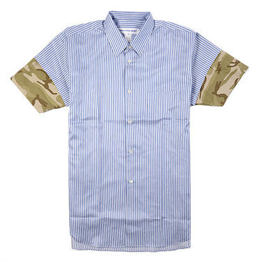 Striped S/S Shirt (Blue/Camo)