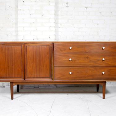 Vintage mcm 10 drawer dresser by Drexel Declaration Keep Stewart | Free delivery in NYC and Hudson areas 