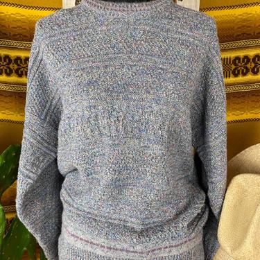 Vintage Cambio Italia Cable Knit Fisherman's Wool Sweater Thick and Soft Women's L 