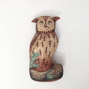 Vintage 1976 Toyworks Inc Western Screech Owl Stuffed Animal 