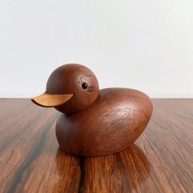 Vintage Skjode Knudsen Danish Modern Teak Duck - Small 