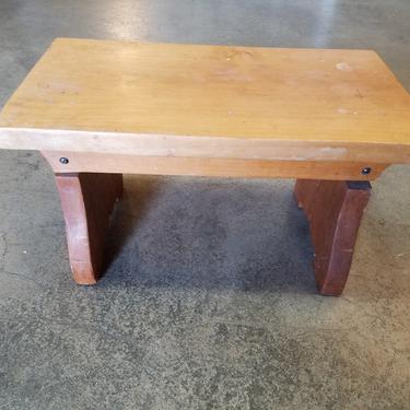 Small Solid Wood Footstool