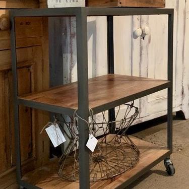 Beautiful Bar Cart on Casters