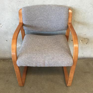 Mid Century Modern Side Chair with New Fabric