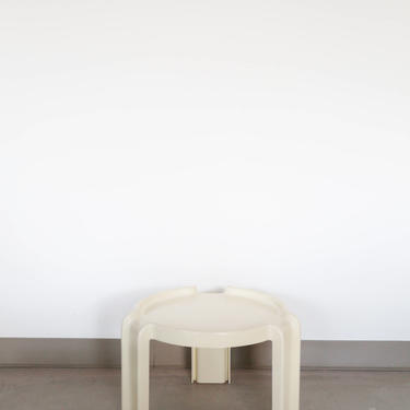 Off-White Plastic Table by Giotto Stoppino for Kartell, 1970s #2 