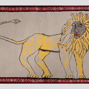 Old Lion Throw Blanket