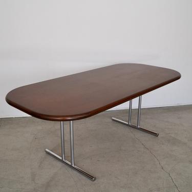 Mid-century Modern Dining Table Desk Conference Table Professionally Refinished! 