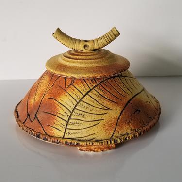 80's Fabriso Art Matte Glaze Sculptural Pottery Vase 