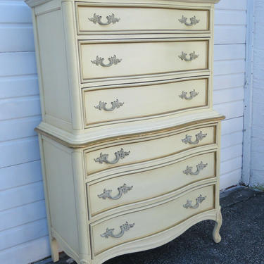 French Painted Tall Chest of Drawers by Dixie 1583