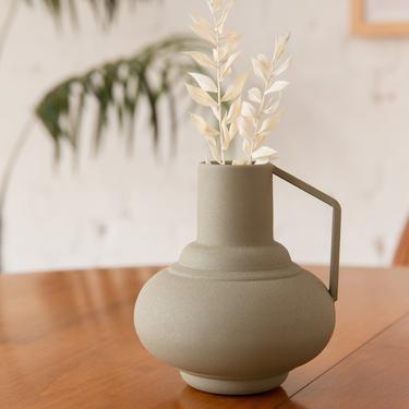 Grey Modernist Jug Vase