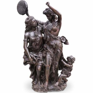 Bronze Statue, Sculpture, Lifesize, Decorative Greco Roman Figural, 2 Females!!