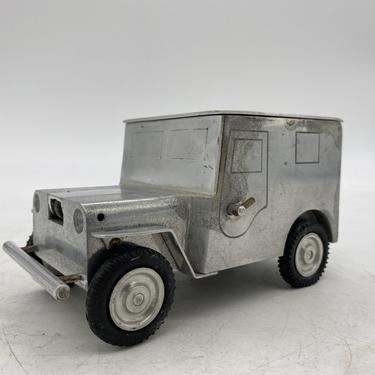 Hand Machined Willys Jeep Table Lighter and Holder, Occupied Germany by Baier 