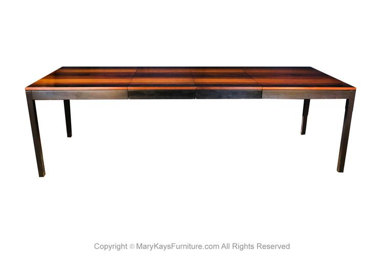 Mid Century Expandable Milo Baughman Dining Table for Directional 