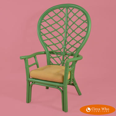 High-back Fretwork Arm Chair