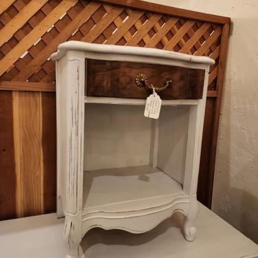 Stained / White Nightstand