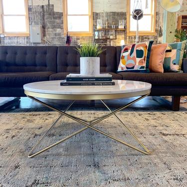 NEW Modern Marble Top Coffee Table
