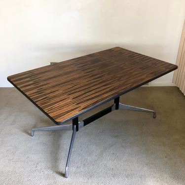 mid century Herman Miller Eames rosewood Aluminum Group dining table 
