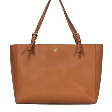 Tory Burch - Brown Large Textured Tote Bag