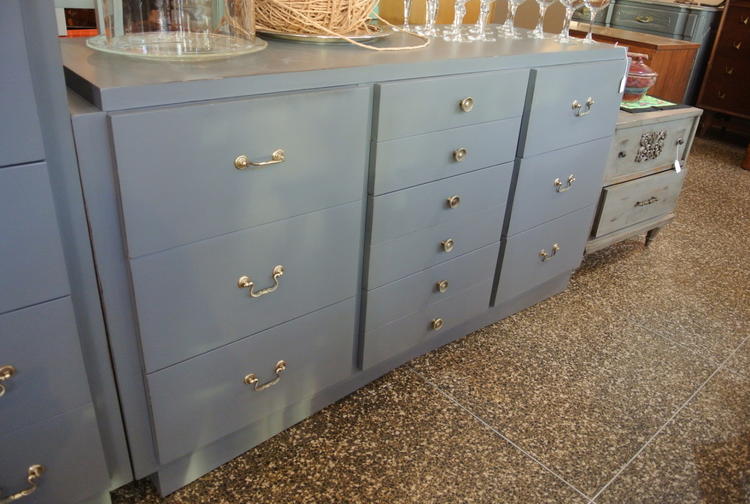 10 drawer grey painted chest $495
