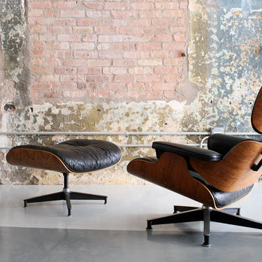 Early Rosewood 1960's 670-671 Lounge Chair by Eames for Herman Miller