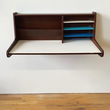 Mid Century Wall Mounted Floating Desk