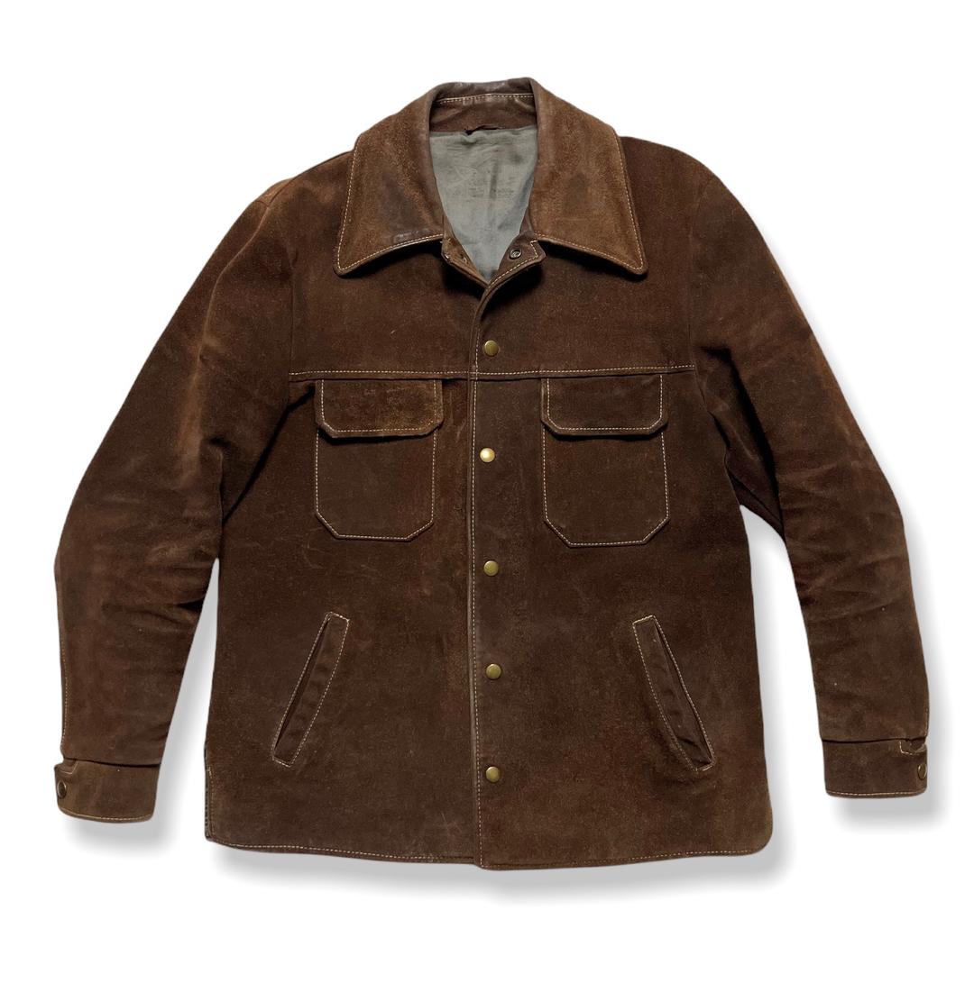 Vintage 1960s/1970s Roughout Suede Jacket ~ size M ~ Rugged Buckskin ...