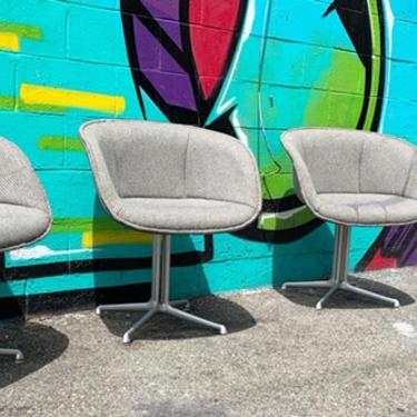 Rare Set Of Grey Eames La Fonda Chairs