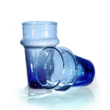 Beldi Moroccan Water/Tea Glasses, Blue (Set of 6)
