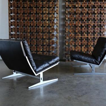 Jørgen Kastholm &amp; Preben Fabricius Model Bo-561 Lounge Chairs circa 1965