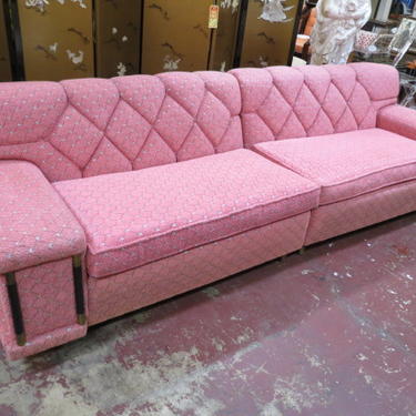 Vintage Mid century Pink 2pc. Sectional sofa