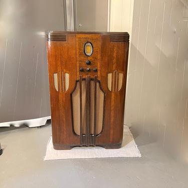 Stunning 1936 Philco 116X 5-Band AM Shortwave Console Radio, Elec Restored.  SHIPPING EXTRA 