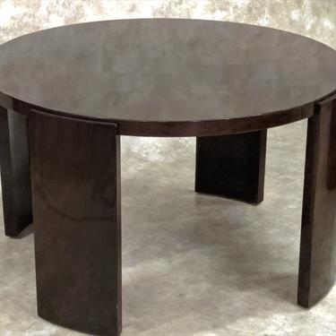 Jacques Adnet low table in black rosewood (#1609)