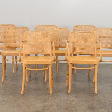 Set of Eight Joseph Hoffman Bentwood Chairs 