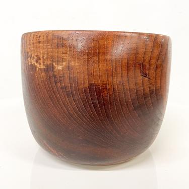 Solid Teak Wood Bowl Made in Sweden Sculptural Danish Scandinavian Modern 