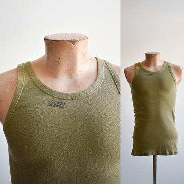 Vintage US Army Olive Green Tank Top 