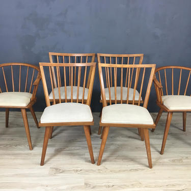 SALE - Leslie Diamond Maple Dining Chairs for Conant Ball 
