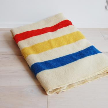 Vintage Orr Felt and Blanket Company Wool Blanket 69 x 86 