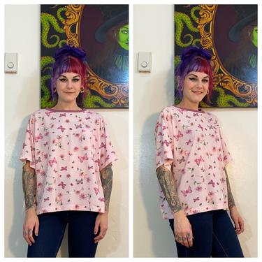 Vintage 1990’s Pink Butterfly Tee 