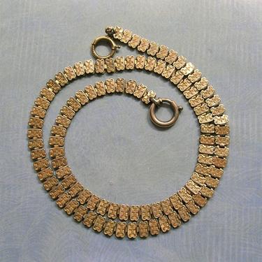 Antique Victorian Gold Filled Bookchain, Old Gold Filled Book Chain, Victorian Necklace (#3820) 