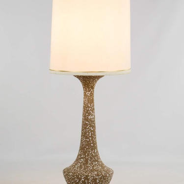 Mid-Century Modern Ceramic Glaze Speckled Table Lamp 